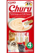 INABA Chat Churu – Thon Saveur Crabe – Pack de 4 – 56 g