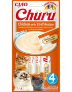 INABA Chat Churu – Poulet Bœuf – Pack de 4 – 56 g