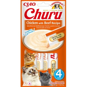 INABA Chat Churu – Poulet Bœuf – Pack de 4 – 56 g