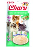 INABA Chat Churu – Poulet Crabe – Pack de 4 – 56 g