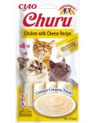 INABA Chat Churu – Poulet Fromage – Pack de 4 – 56 g
