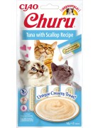 INABA Chat Churu – Thon Saint-Jacques – Pack de 4 – 56 g