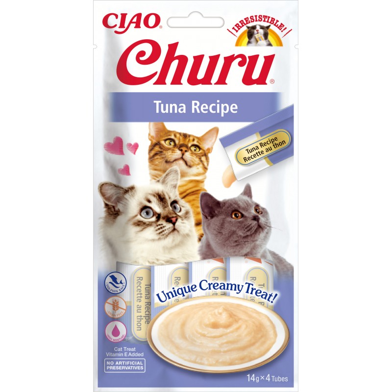 INABA Chat Churu – Thon – Pack de 4 – 56 g