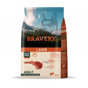 Croquettes BRAVERY MED-LARGE ADULT LAMB