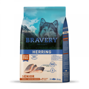 Croquettes BRAVERY MED-LARGE SENIOR HERRING