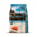 Croquettes BRAVERY MED-LARGE PUPPY SALMON : Poids:4 kg
