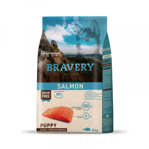 Croquettes BRAVERY MED-LARGE PUPPY SALMON