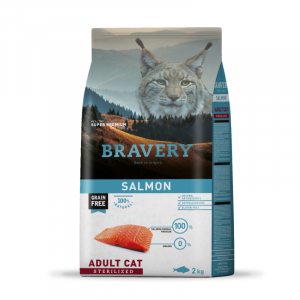 Croquettes BRAVERY ADULT CAT STERILIZED SALMON