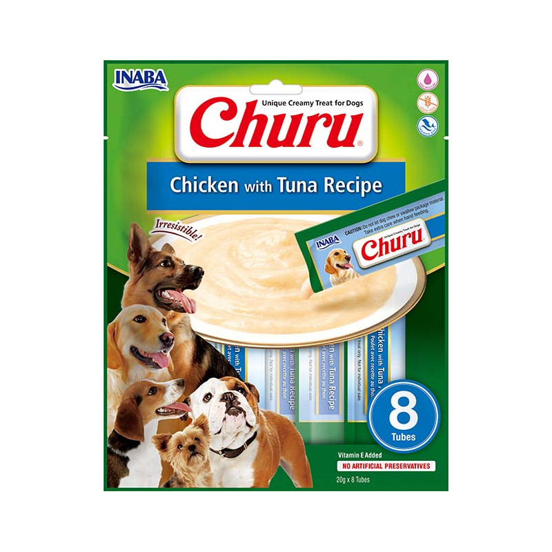 INABA Chien Churu – Poulet & thon – Pack de 8 – 160 g