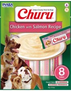 INABA Chien Churu – Poulet & saumon – Pack de 8 – 160 g