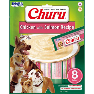 INABA Chien Churu – Poulet & saumon – Pack de 8 – 160 g