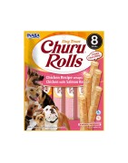 INABA Chien Churu Rolls – Poulet & saumon– Pack de 8 – 96 g