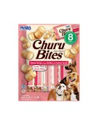 INABA Chien Churu Bites – Poulet & saumon – Pack de 8 – 96 g