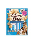 INABA Chien Churu Bites – Poulet & fromage – Pack de 8 – 96 g