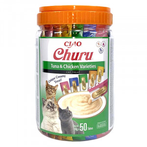 INABA Chat Churu Variétés – Pack de 50 – 700 g