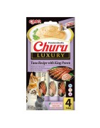 INABA Chat Churu Luxury – Thon & Grosses crevettes – Pack de 14 – 56 g