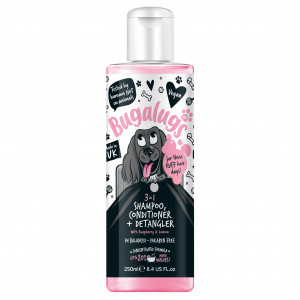 BUGALUGS soin 3 en 1| Shampoing pour chien hydratant et démêlant