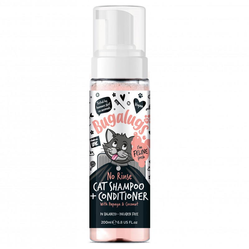BUGALUGS | Shampoing sans rinçage + conditionneur pour chat