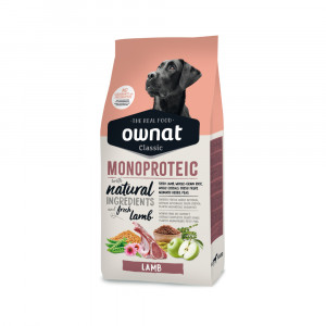Ownat | Chien | Croquettes CLASSIC MONOPROTEIC LAMB