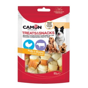 Sachet de friandises pour chien et chiot | Os noués au poulet et au boeuf
