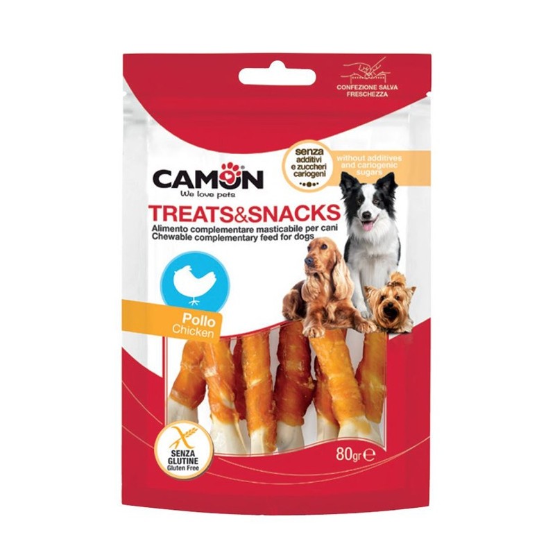 Sachet de friandises pour chien et chiot | Os enrobées de poulet