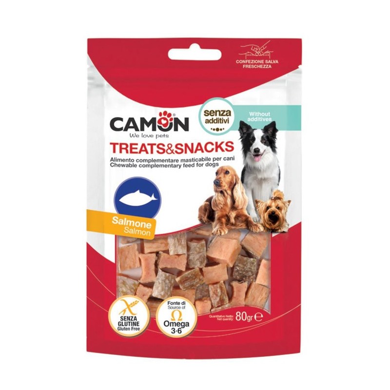 Sachet de friandises pour chien et chiot | Cubes de saumon