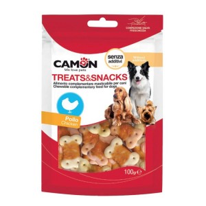 Sachet de friandises pour chien et chiot | Biscuits en forme d’os enrobés de poulet