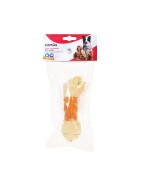 Friandises pour chien et chiots | Os noués en peau de buffle enrobés de poulet séché