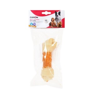 Friandises pour chien et chiots | Os noués en peau de buffle enrobés de poulet séché
