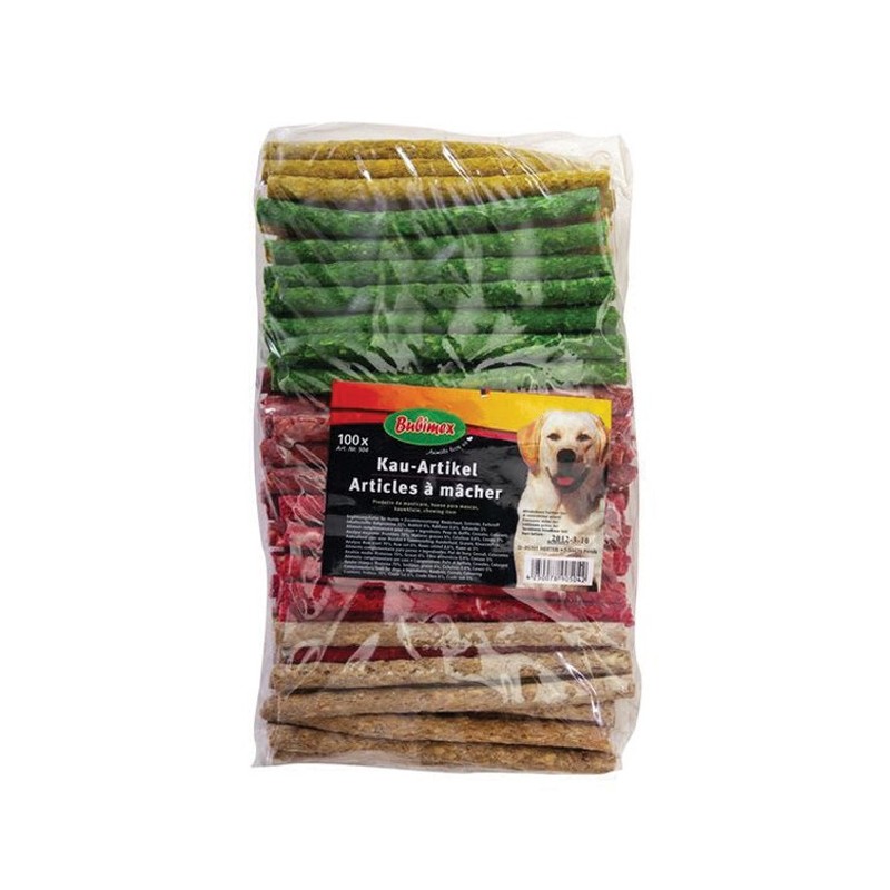 100 sticks mix colorés HAPPY | Friandise pour chien et chiot