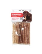 25 mini sticks torsadés 100% peau de buffle | Friandise pour chien et chiot