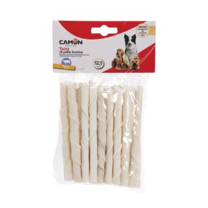 25 mini sticks torsadés 100% peau de buffle | Friandise pour chien et chiot