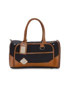 Sac de transport pour chien noir et camel TRANSAT | Bobby