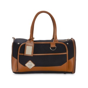 Sac de transport pour chien noir et camel TRANSAT | Bobby