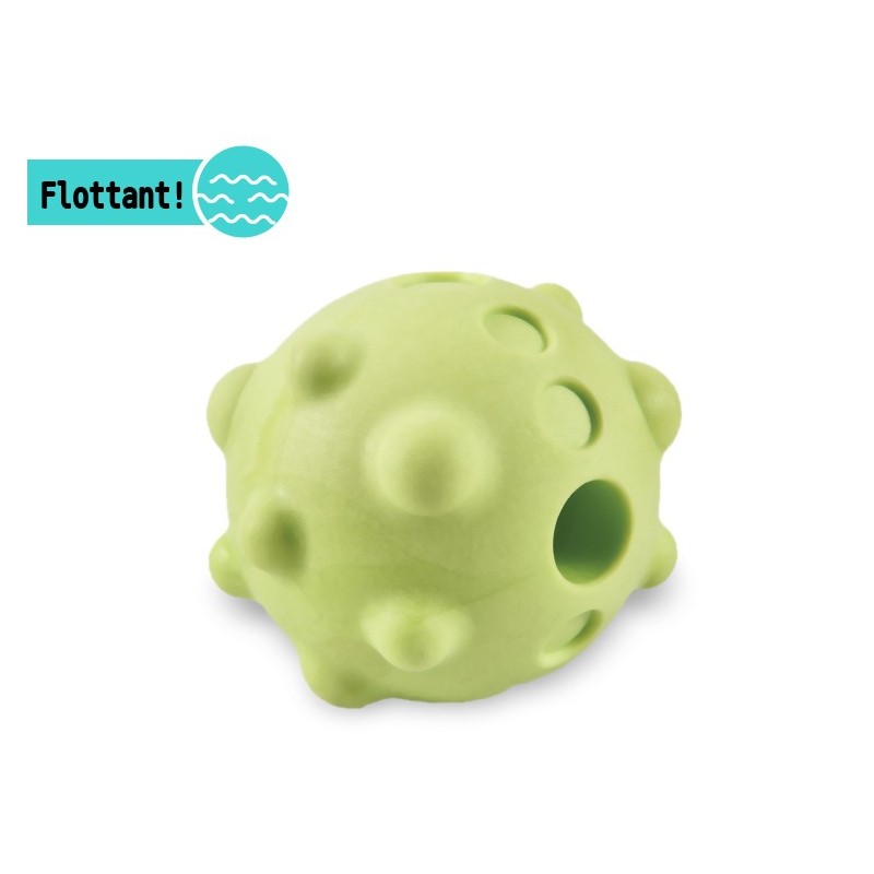 Balle flottante verte YODA | Jouet résistant pour chien