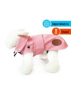 Manteau imperméable avec doublure polaire LONDON rose