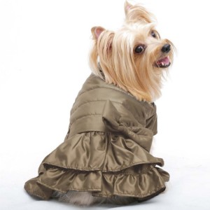 Robe imperméable doudoune beige WOOF WOOF | Petit chien