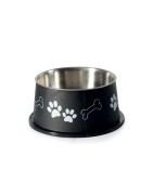 Gamelle en inox pour chien à longues oreilles