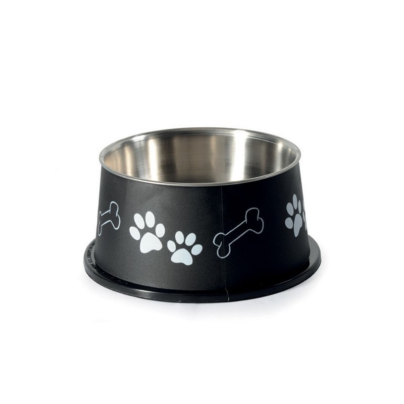 Gamelle en inox pour chien à longues oreilles