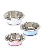 Gamelle pas cher pour chien en inox aux couleurs pastel