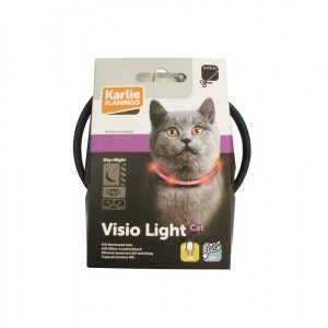 Collier VISIO LIGHT pour chats, visibilité jusqu'à 500 m