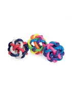 Balle tressée multicolore | Jouet pour chien et chiot