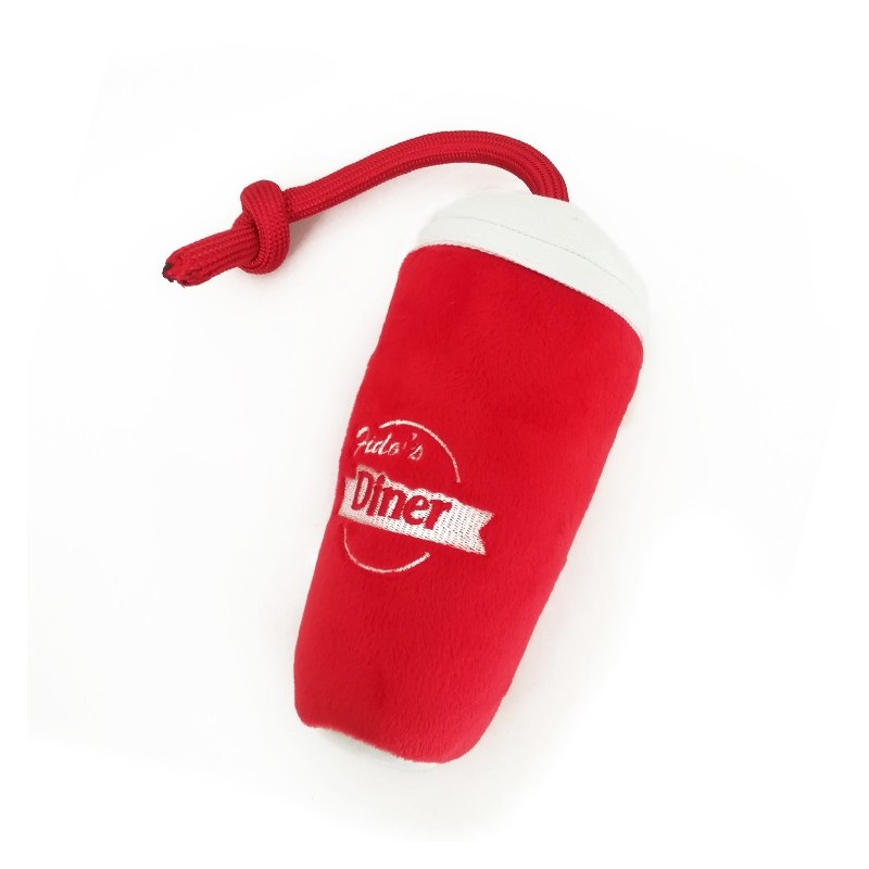 Peluche Milkshake avec bruiteur | Jouet pour chien et chiot