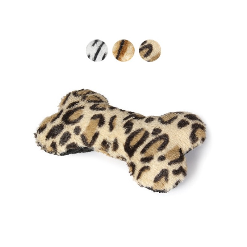 Peluche os sauvage avec bruiteur | Jouet pour chien et chiot