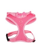 Harnais PUPPIA VIVIEN rose avec volant vichy vintage et frais