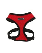 Harnais PUPPIA SOFT rouge ultra confortable pour chien