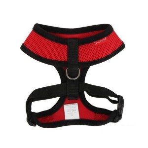 Harnais PUPPIA SOFT rouge ultra confortable pour chien
