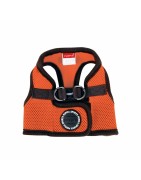 Harnais veste PUPPIA SOFT orange ultra confortable pour chien
