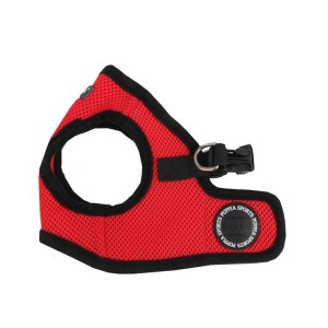 Harnais veste PUPPIA SOFT rouge ultra confortable pour chien