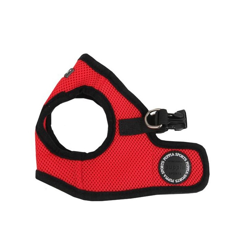Harnais veste PUPPIA SOFT rouge ultra confortable pour chien